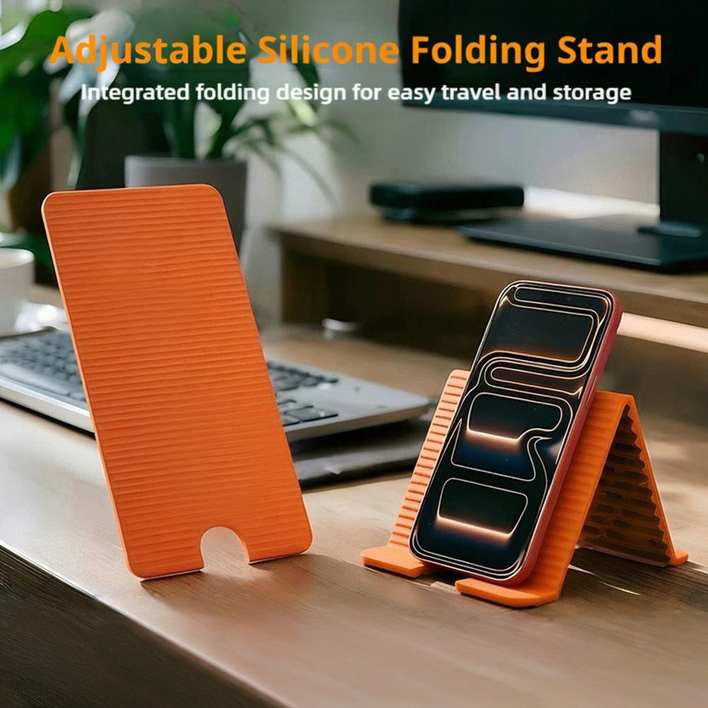 Essential Tablet Accessories - Penyangga Ponsel Silikon Lipat Fleksibel untuk