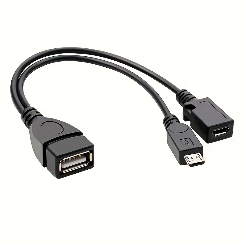 Tablet Tech Accessories - Adaptor Pemisah USB OTG 2-In-1 Ke