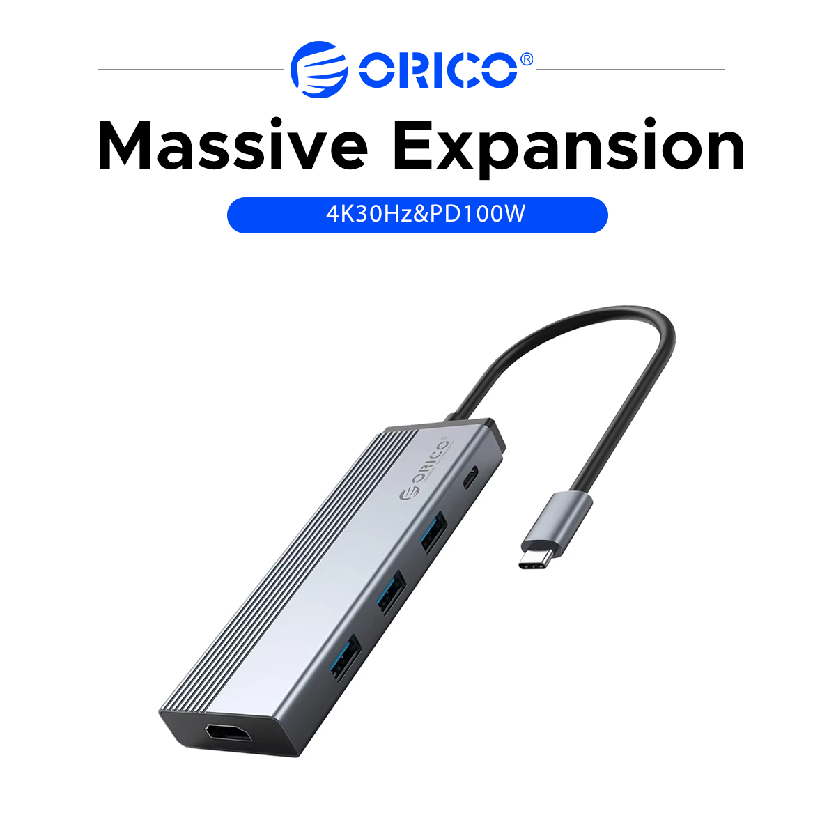 ORICO 5 In 1 USB C Hub Adaptor - Hdmi Adapter Tablet ulasan dan harga