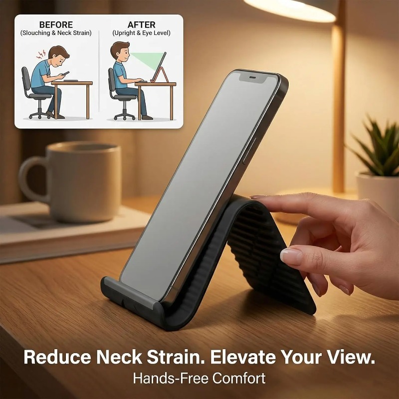 Penyangga Ponsel Silikon Lipat - Essential Tablet Accessories ulasan dan harga
