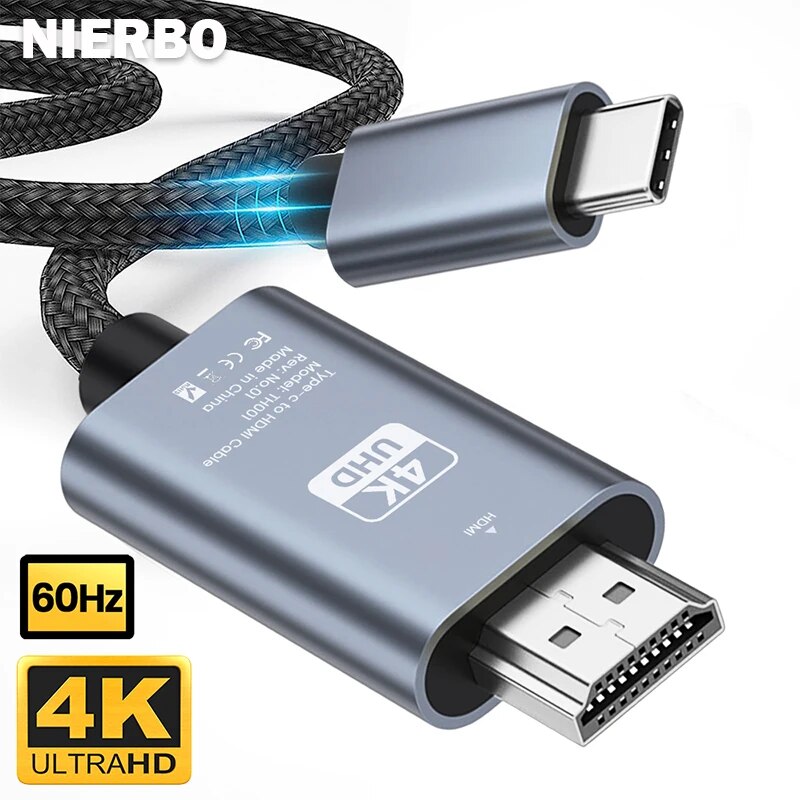 NIERBO kabel adaptor USB C ke  - Hdmi Adapter Tablet ulasan dan harga