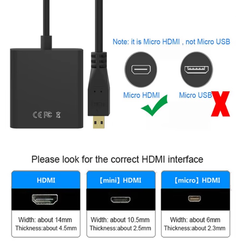 Adaptor Kabel Video Micro HDMI - Hdmi Adapter Tablet ulasan dan harga