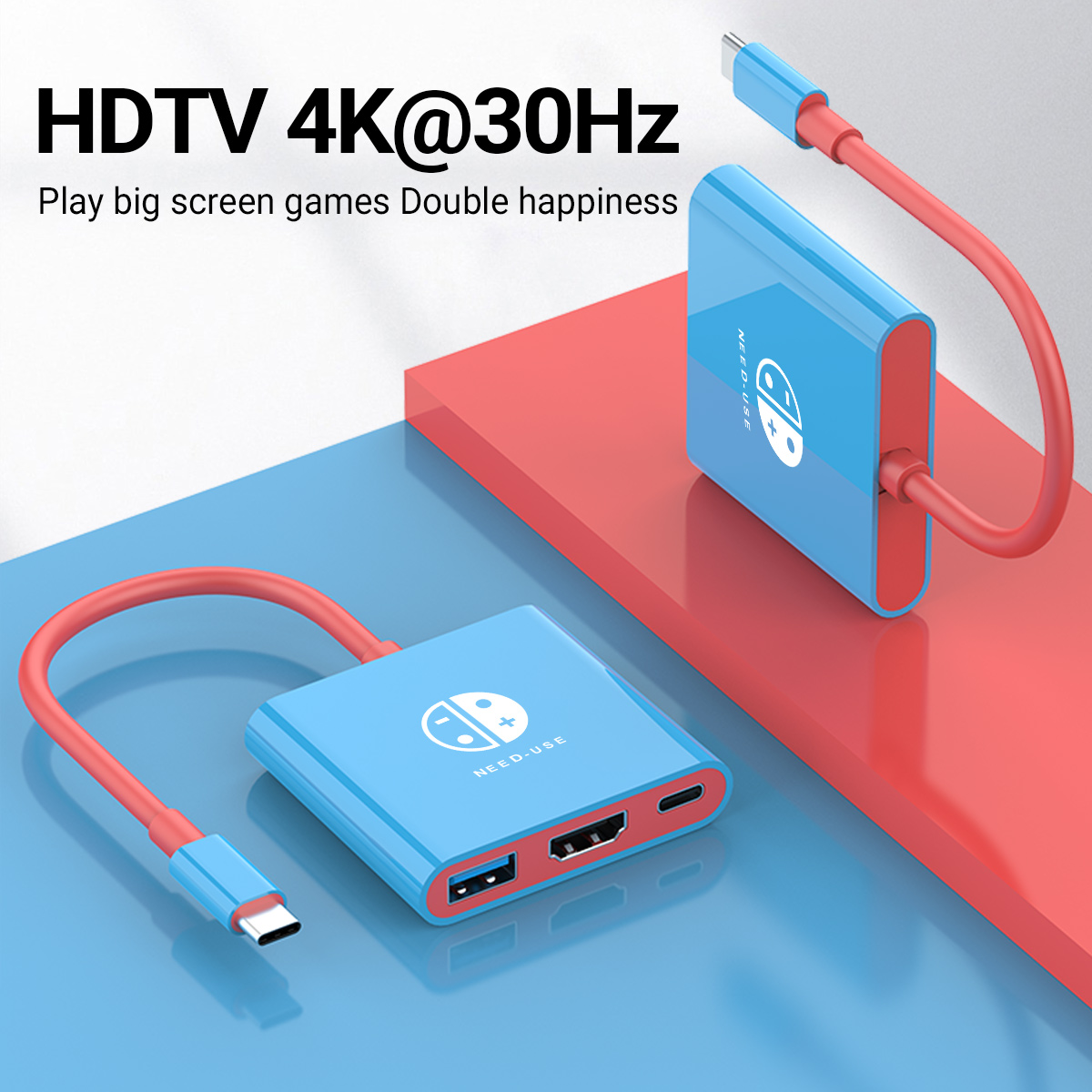 HUB USB C 3-in-1 Tipe-C ke HDM - Hdmi Adapter Tablet ulasan dan harga