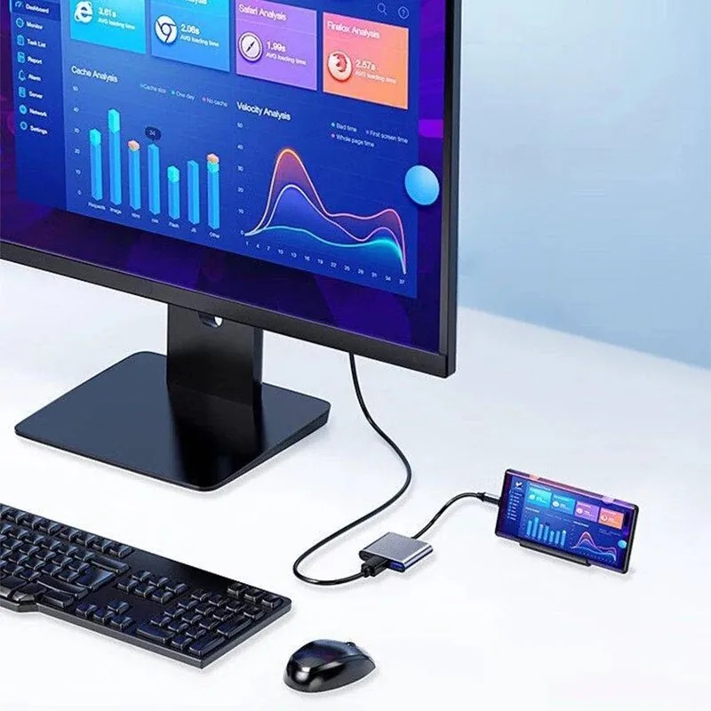 USB C HUB 3in1 Tipe C 3.0 Ke S - Hdmi Adapter Tablet ulasan dan harga
